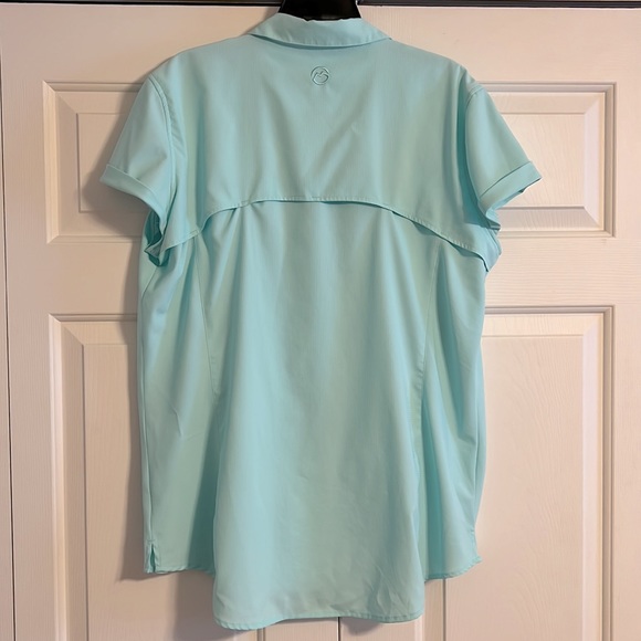 NWOT Magellan Outdoors Fishing Shirt, Aqua, XXL - Picture 2 of 6